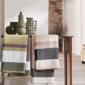 Plaid Talie NViolet Olive La maison Casamance